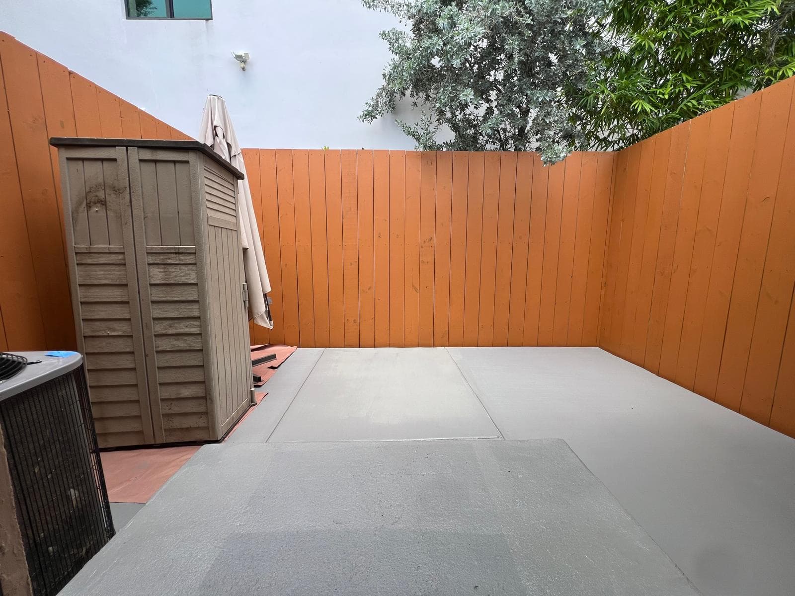 Completed outdoor patio space
